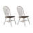 Judique Antique White 2 Person Drop Leaf Dining Table Set-104882312-104882315