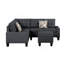 Canapé modulaire 6 pièces, gris