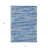 3' X 5' Blue Gray And Ivory Striped Washable Indoor Outdoor Area Rug