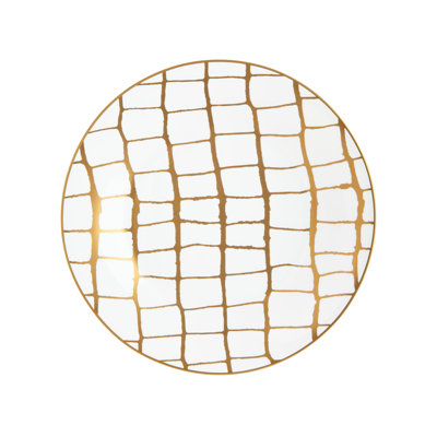 Alligator Bone China Salad/Dessert Plate