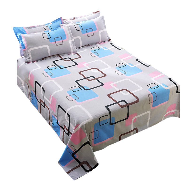 Pillow Cover Bedding Sets -All Season Bedding Sheet Comforters Sets With Pillow Cases  3 Pcs Bed Set Down Sheet Set  Shrinkage And Fade Resistants Easy