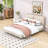 Queen Upholstered Platform Bed with Sensor Light and Floating Design-1511551189