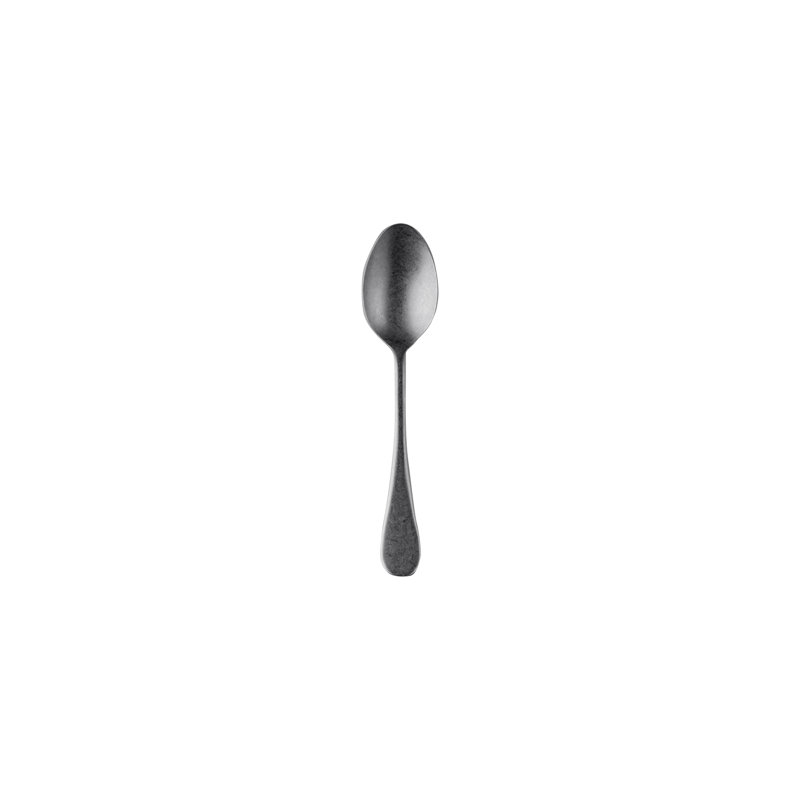 Vintage Coffee Spoon, Pewter Black Gold