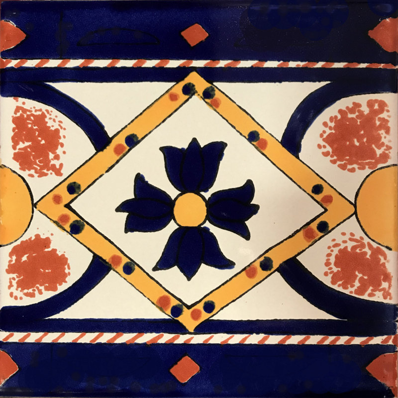 Carreau mexicain TalaMex Ortega Talavera 6 pièces x 6 po 6 pièces