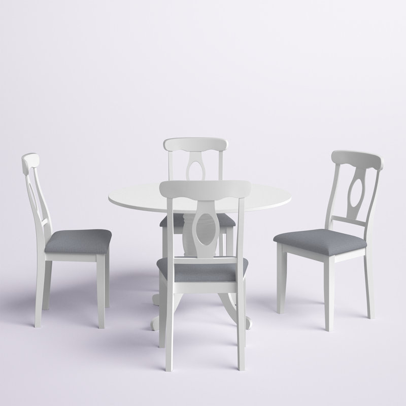 Ensemble repas pour 4 personnes Alnesha, Blanc