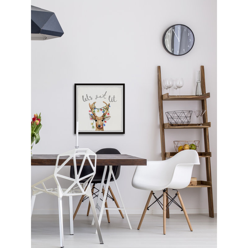 «Light-Up Antler», reproduction encadrée, H 18 po x l 18 po x P 1,5 po