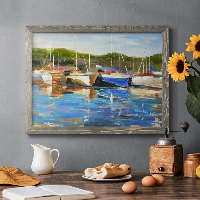 Safe Harbor, reproduction d'art sur toile, Gris, H 28 po x l 42 po x P 1,5 po