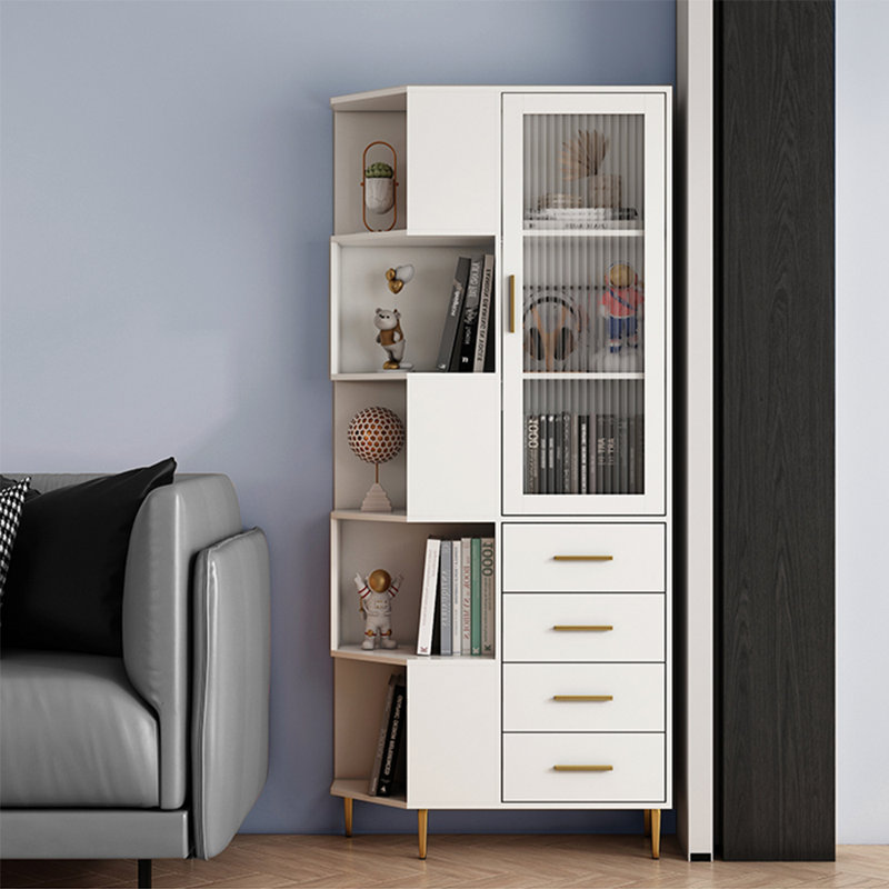 Bibliothèque de style moderne, Blanc