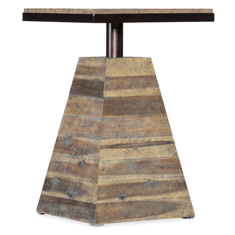 St. Armand Solid Wood End Table, Light Brown