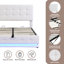 Caddo Upholstered UK Double - DE 135 X 190 Cm Ottoman Storage Bed