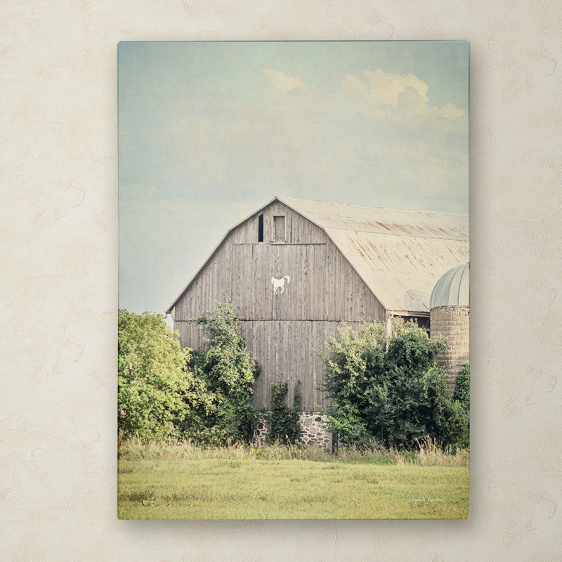 Late Summer Barn II Rustic Canvas Wall Art