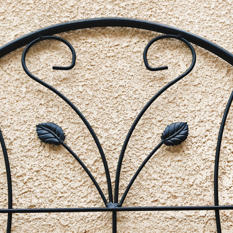 Ensemble de 4 treillis de jardin en métal 86,7 "x 19,7" antirouille pour plantes grimpantes