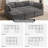 Hogle Modular Sectional Sofa With Ottoman, Plush Corduroy Fabric, Convertible U/L-Shaped Couch With Wide Deep Seats For Living Room-1071954712