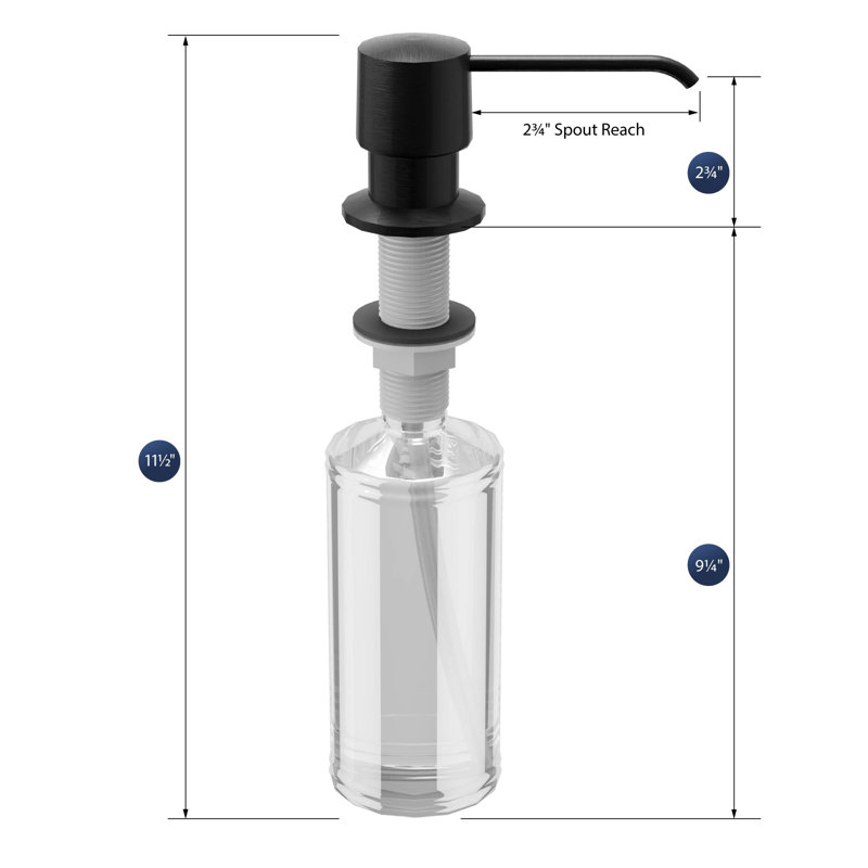 Karran Soap/Lotion Dispenser, Matte Black