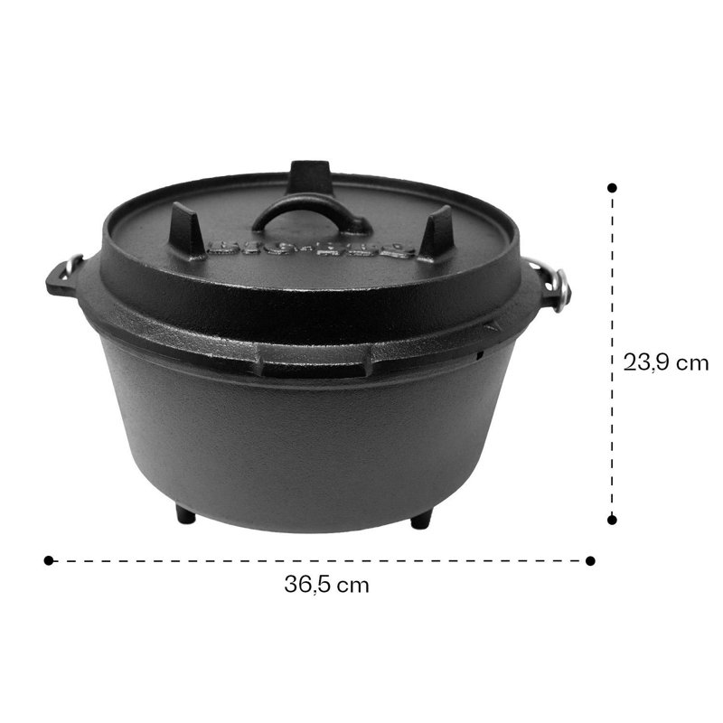 Klarstein Cast Iron Round Casserole Dish, 8