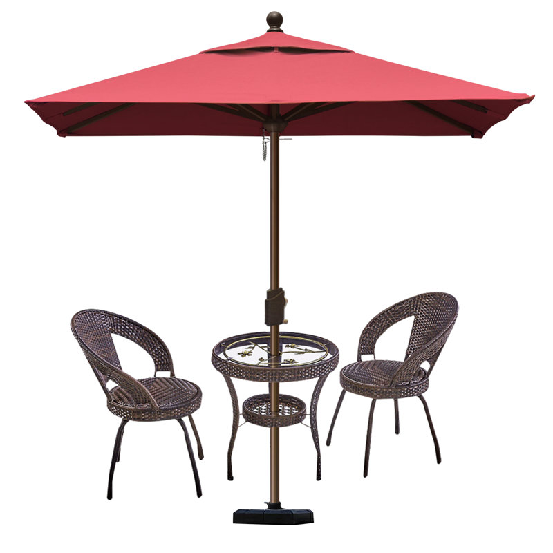 Parasol de marché carré 6 pi Nahlani, Bourgogne
