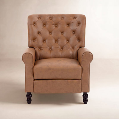 Amara Stationary Rolled Arm Wingback Recliner