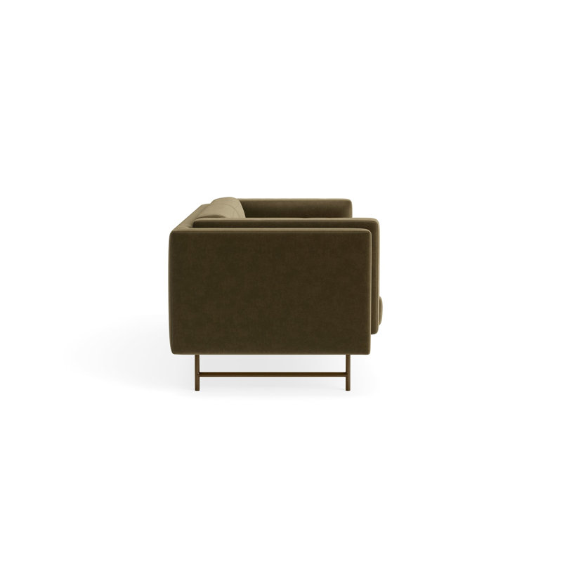 Coffer Sofa, Moss Velvet, 96