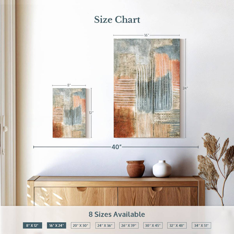 Avery Summer Rust I, 12" H x 8" W