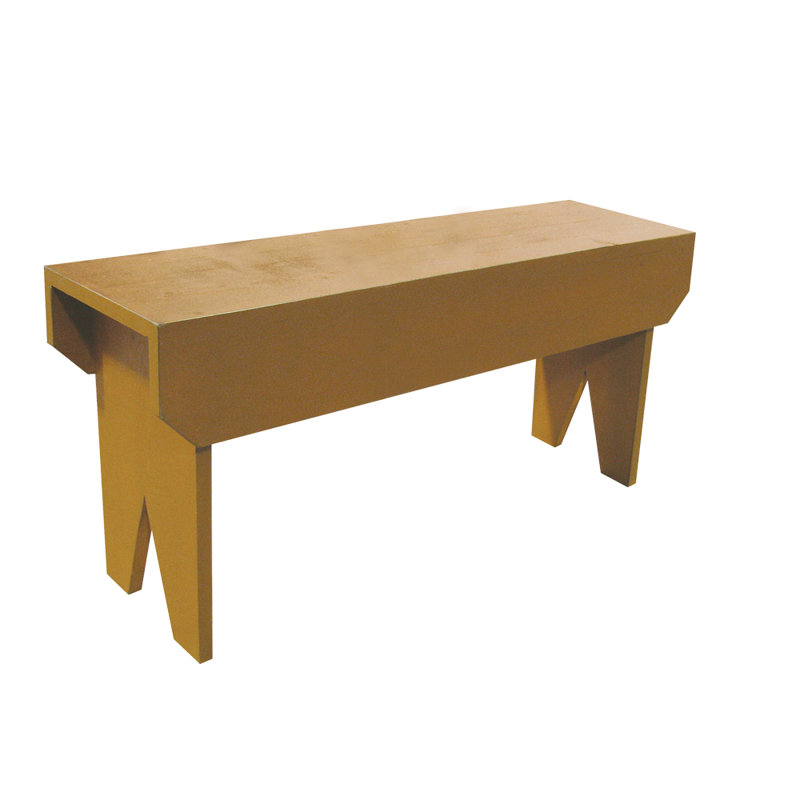 Banc en bois Wyatt, Doré vieilli, H 16 po x l 24 po x P 10,5 po