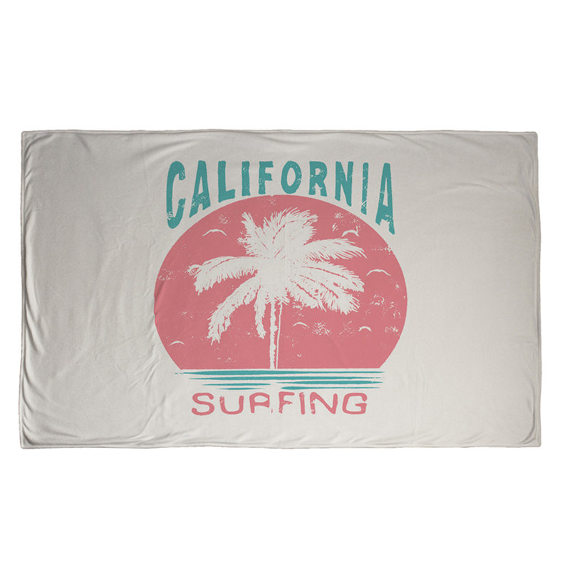 Couverture en surf californien, 50 po x 60 po, Surf en Californie