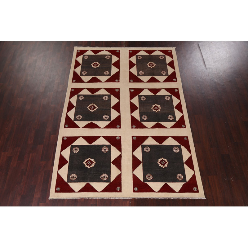 Tapis tribal géométrique 7 x 9