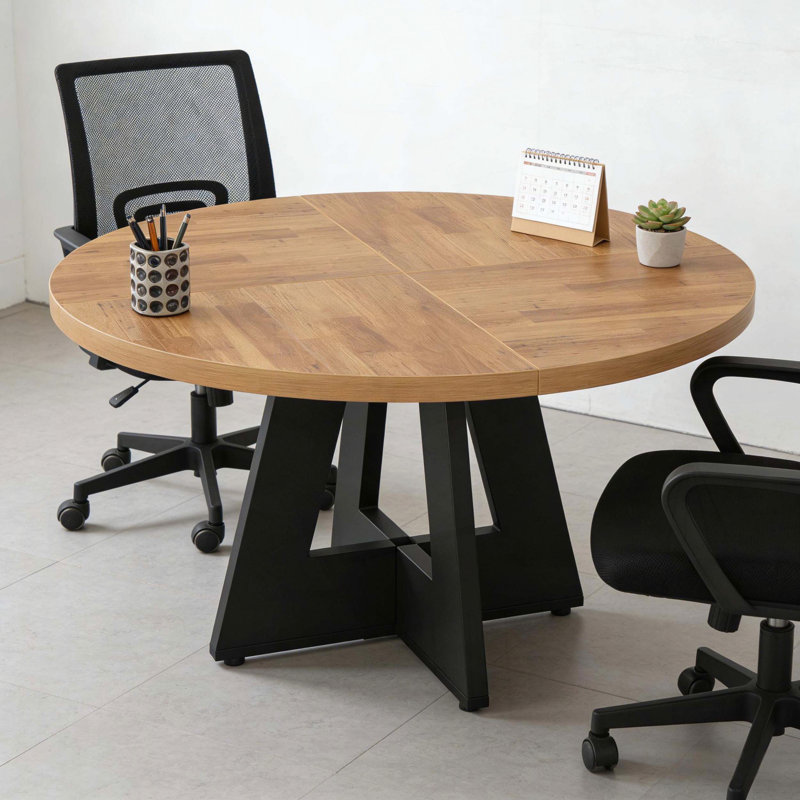 Table de bar ronde au design campagnard