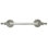 HAMPTON CRYSTALIZED 18" TOWEL BAR; DECORATED WITH LT SMOKED TOPAZ & LT COLORADO TOPAZ SWAROVSKI CRYSTALS; MUSEUM GOLD FINISH