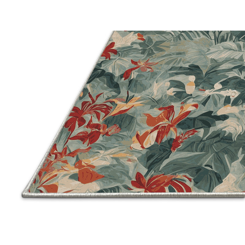 Tapis beige soyeux et moelleux, Rectangle 7 pi x 9 pi