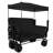 3-in-1 Folding Wagon Cart with Bench Seat & Canopy & Storage-118377561