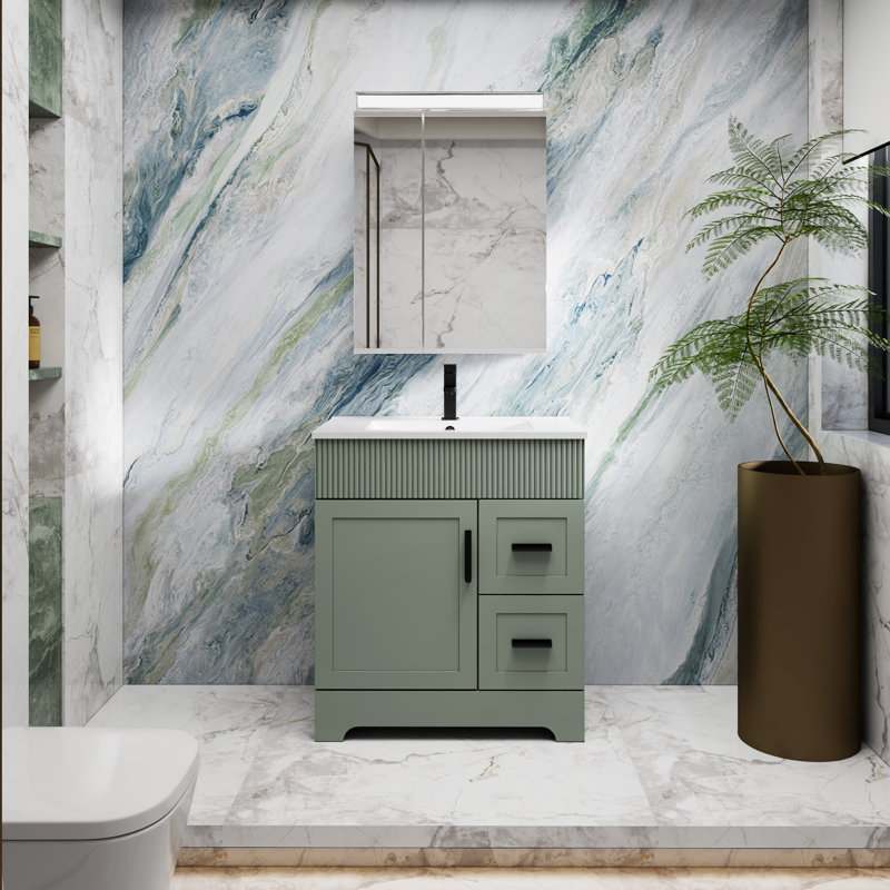Armoire à pharmacie de 23 po avec miroir haute définition et éclairage DEL supérieur, tablettes réglables pour un rangement polyvalent dans la salle de bain
