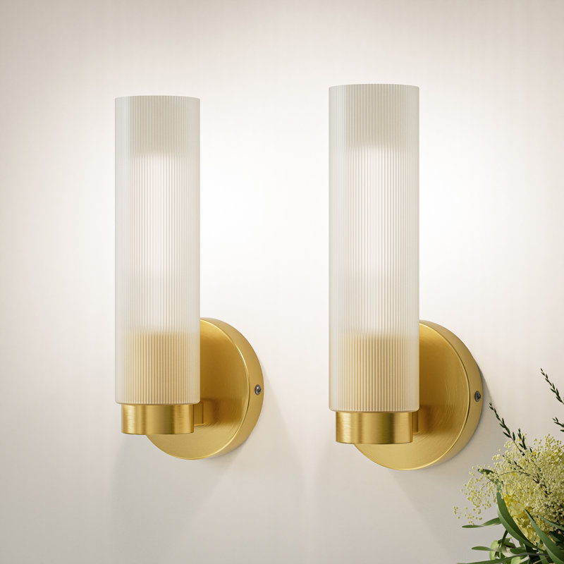Wall Armed Sconce Bathroom Vanity Light, Gold