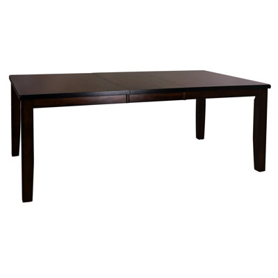 6 Dining Table With Cherry Finish, Mango Veneer Wood Extension Leaf, Transitional Mesmerizing Leaf Table, For 6 Diners