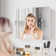 Bobby-James 27.6'' W 23.6'' H Framed Medicine Cabinet with Mirror and 6 Adjustable Shelves