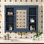 Armoire à pharmacie de 35 po x 27,5 po, armoire de salle de bain moderne avec miroir, armoire à miroir avec 6 tablettes ouvertes, armoire de rangement murale pour salle de bain (meuble-lavabo non inclus), miroir
