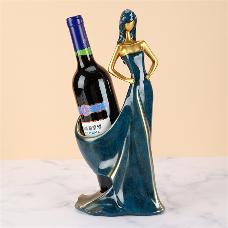 Support à vin créatif, Bleu