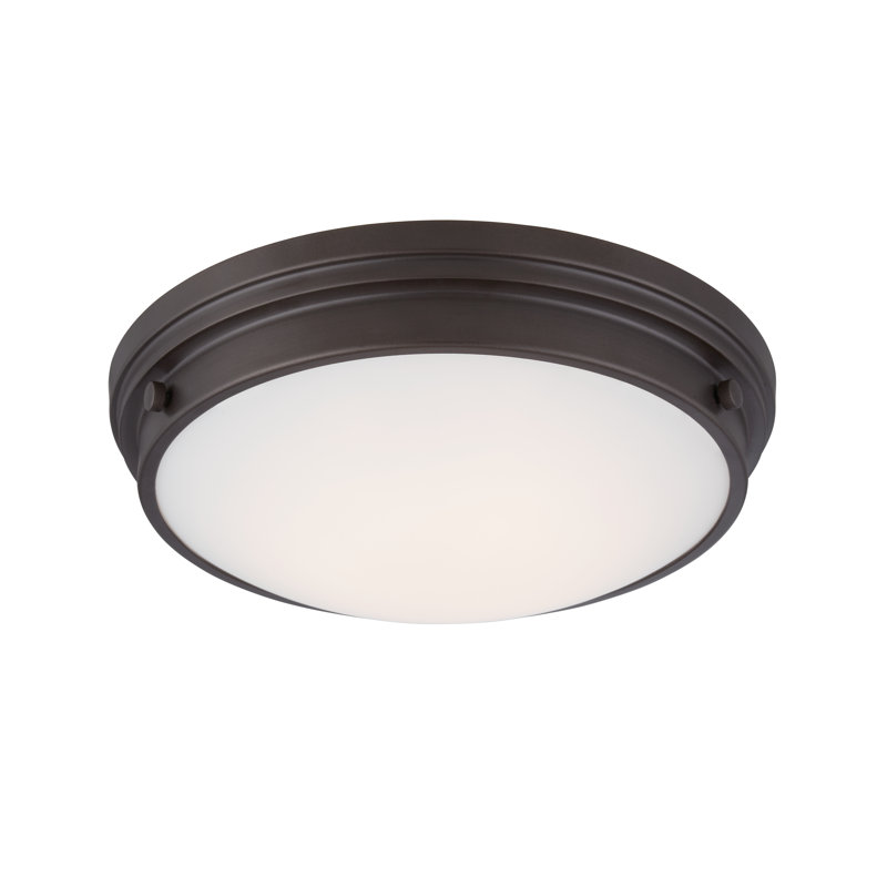 Ashtown Glass LED Flush Mount, Oil Rubbed Bronze