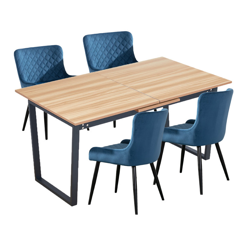 Kaydance 4 - Person Dining Set, Blue