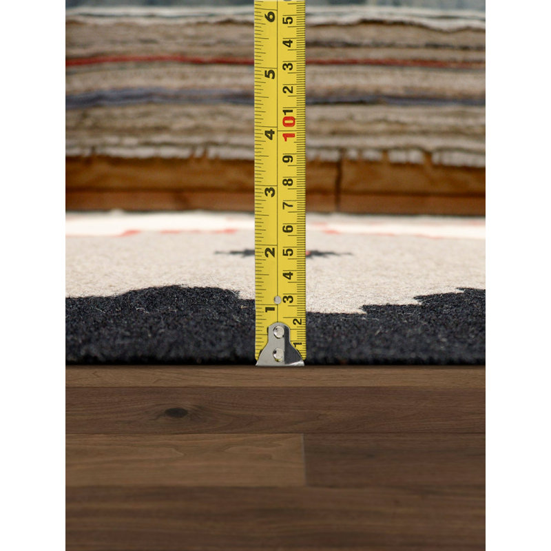 Canvello Reversible Wool Mocha Area Rug- 8'9'' X 12'