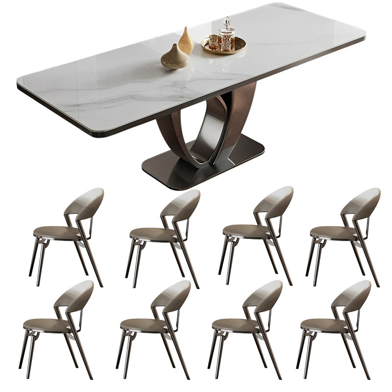 Ensemble de table et de chaises rectangulaires Home Rock