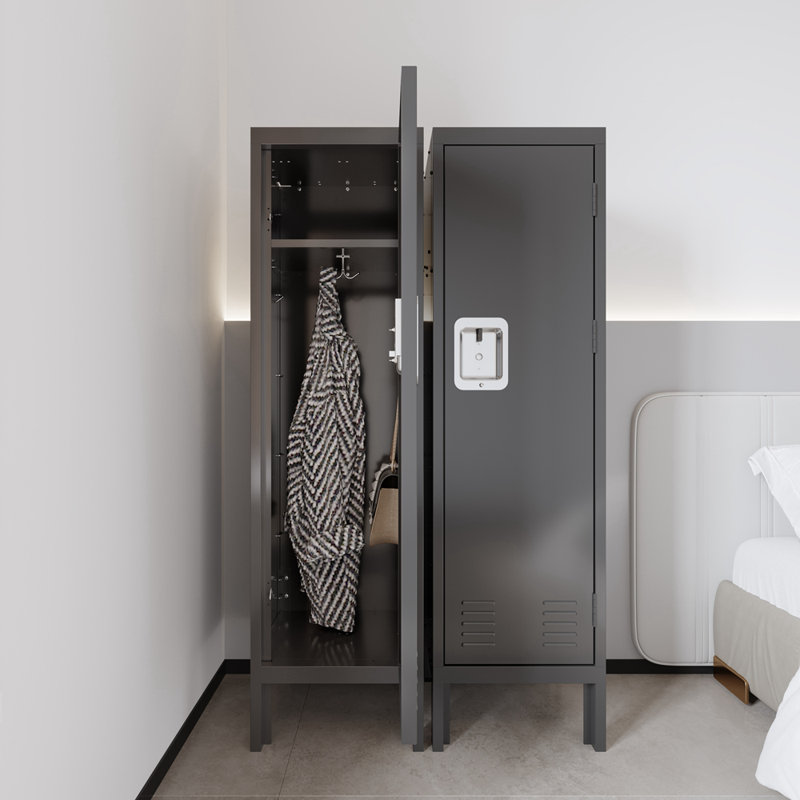 Casier scolaire à 2 niveaux 15 po Essman Steel, Gris
