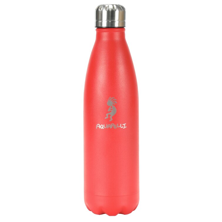 Aquapelli Vacuum Insulated Water Bottle, 18 Ounces, Aurora Red