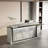 94.5'' W L-Shaped Reception Desk With LED Lights