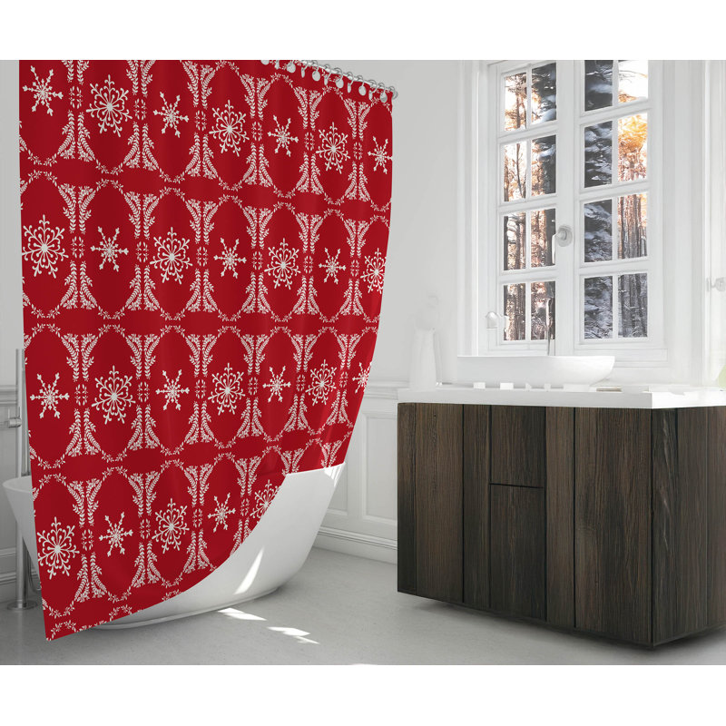 Rideau de douche léger, Rouge