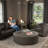 Latitude Run® Candler Round Couch Ottoman – Oversized Giant Coffee Table & Foot Rest, 44”-2129870365