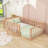Wooden Floor Bed With Guardrails And Door-319040662
