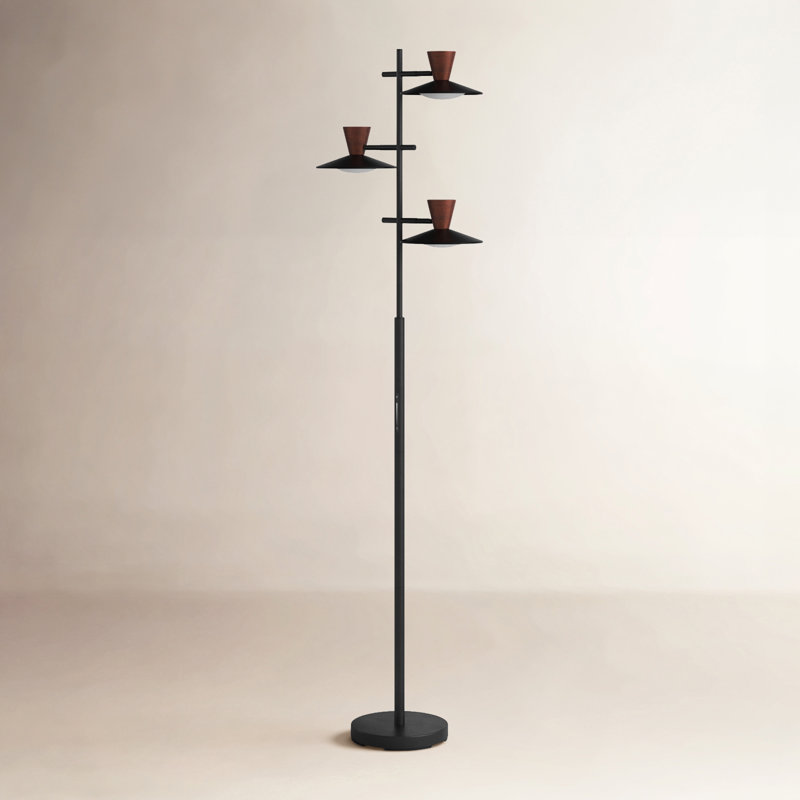 Adele 67'' Black LED Tree Floor Lamp