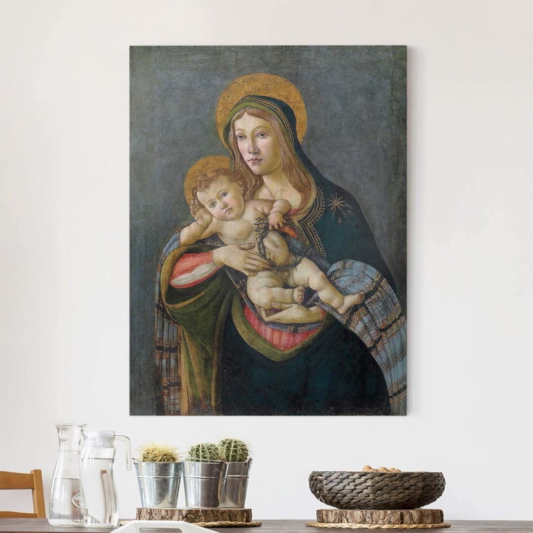 Leinwandbild Madonna mit Kind von Sandro Botticelli