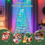 Arbre de Noël en fibre optique-797003319
