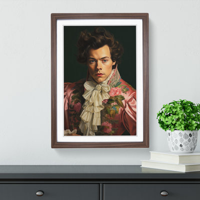 Harry Styles Rococo Art - Framed Print